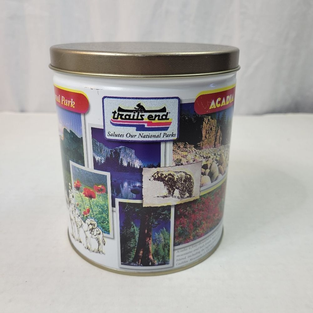 Vintage Boy‎ Scout Trails End National Parks Tribute Popcorn Tin